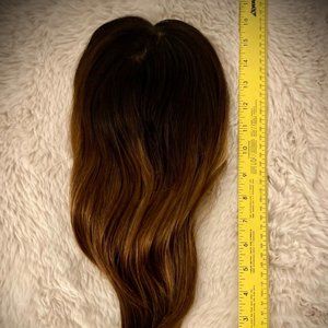 100% Human hair topper silk top topper